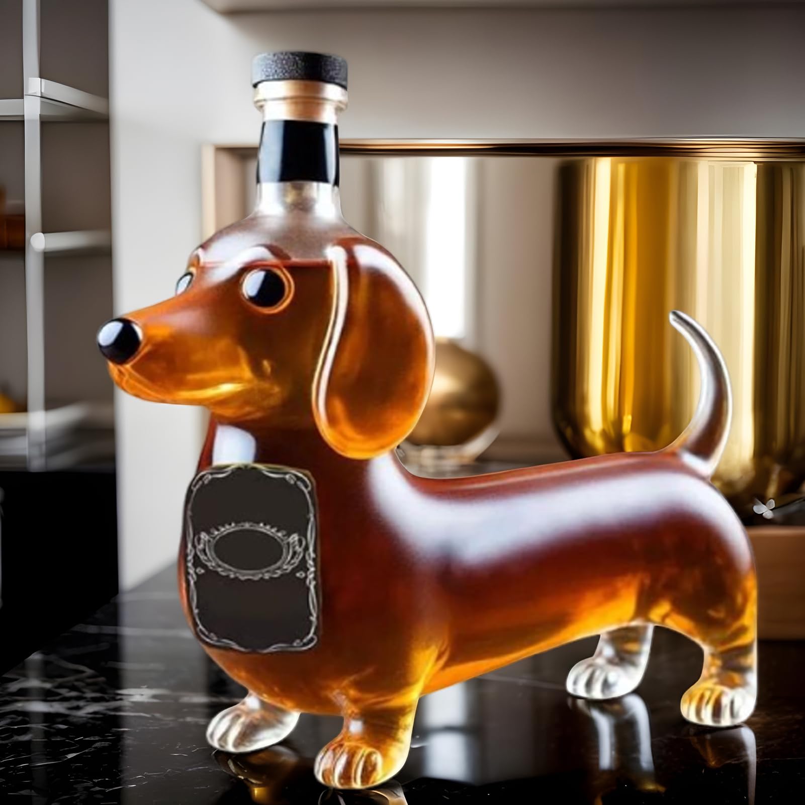 ⭕️ミニチュアダックス　ガラスボトル ⭕️ミニチュアダックス ガラスボトル - メルカリ